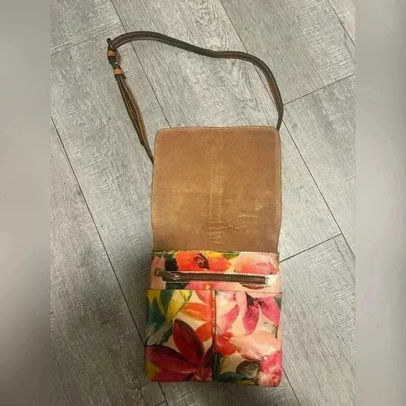 Patricia Nash Granada Leather Crossbody Bag In Spring Multi New W/Tag $1… - Picture 2 of 6